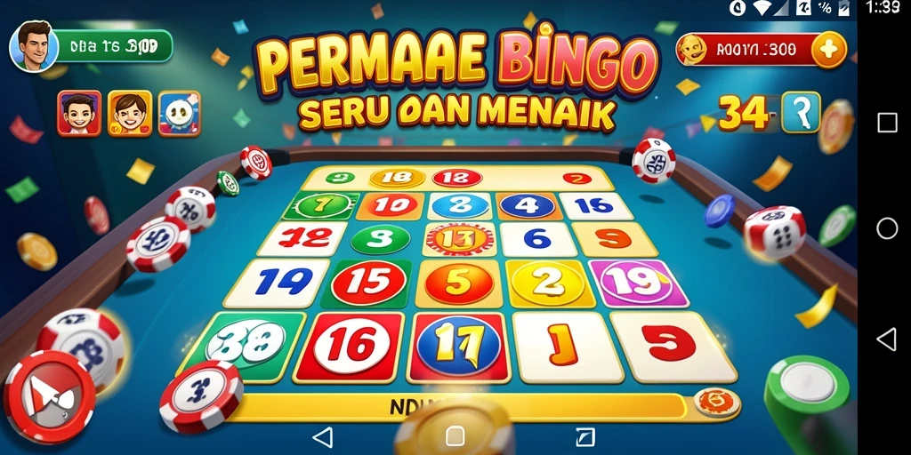 Tampilan gameplay Bingo yang menarik dalam aplikasi 34R.