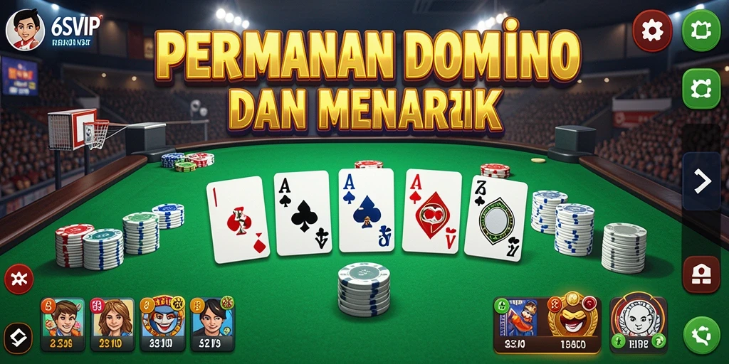 Tampilan gameplay seru dalam permainan Domino 6SVIP.