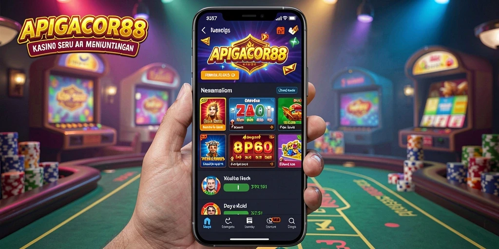 Screenshot APIGACOR88 menampilkan gameplay kasino yang mengasyikkan.