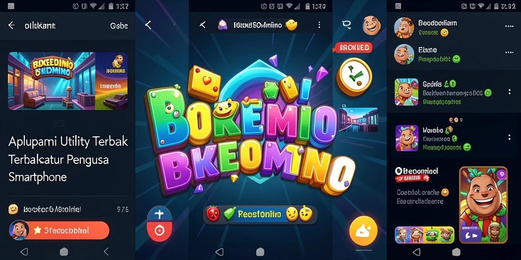Tampilan antarmuka BOKEDOMINO yang intuitif dan mudah digunakan.