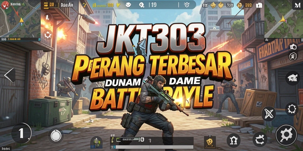 Tampilan seru dari gameplay JKT303 yang penuh aksi Battle Royale.