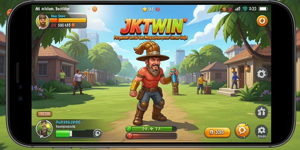 Tampilan menarik dari gameplay JKTWIN yang menyenangkan.