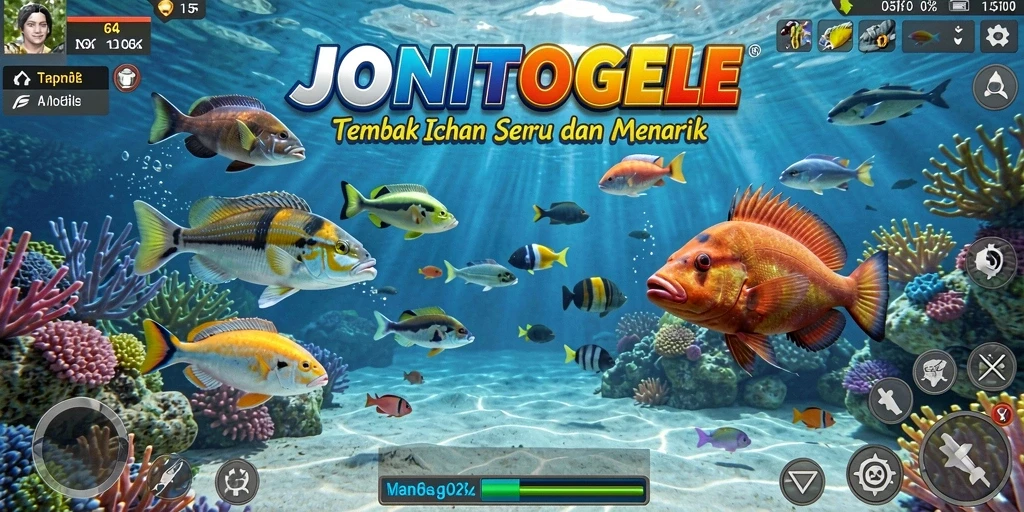 Gameplay menarik di JONITOGEL dengan ikan yang beragam.