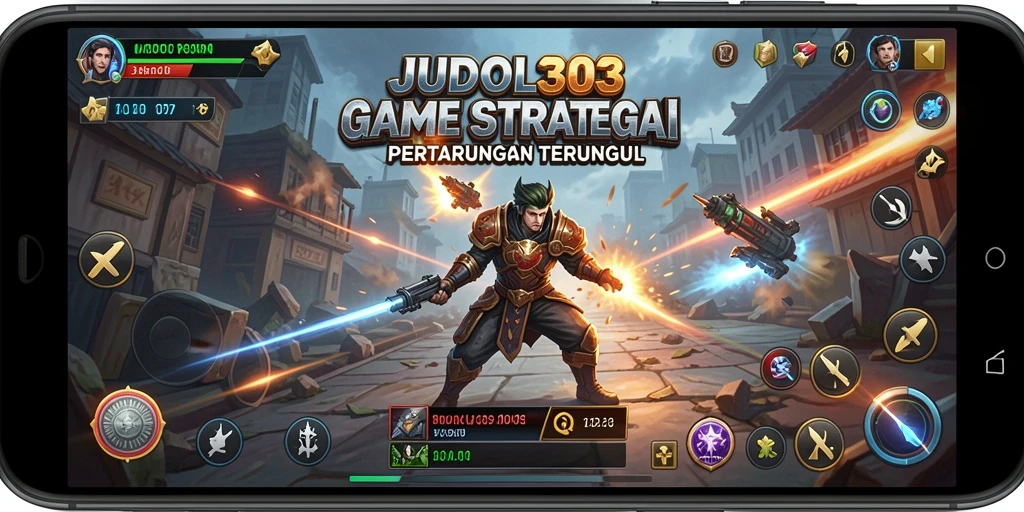 Screenshot menunjukkan pertarungan strategi yang mendebarkan dalam JUDOL303.