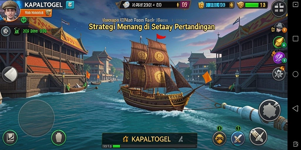 Gameplay KAPALTOGEL yang intens dan strategis.