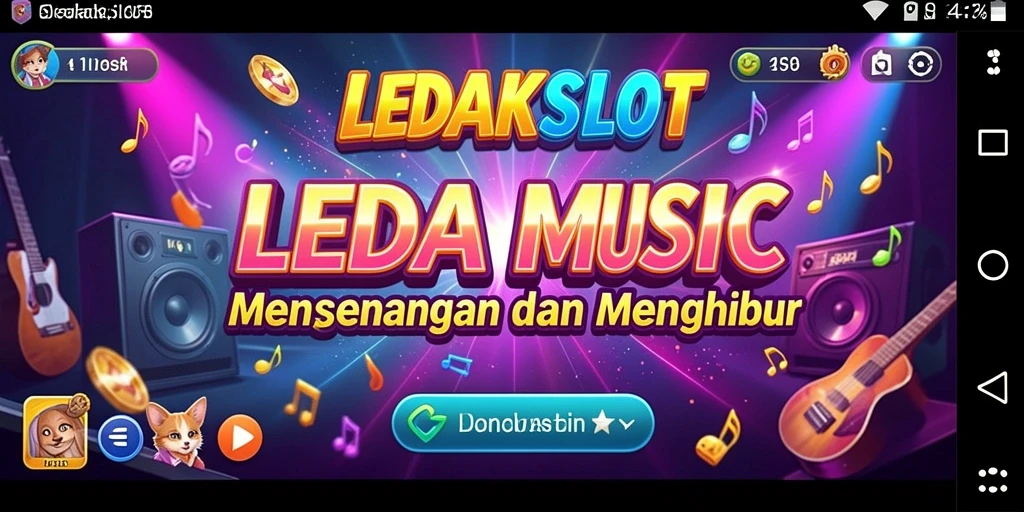 Tampilan gameplay LEDAKSLOT yang mengasyikkan saat bermain musik.