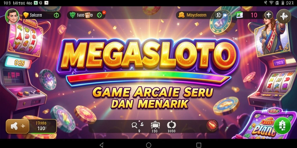Tampilkan aksi seru gameplay MEGASLOTO yang menarik.