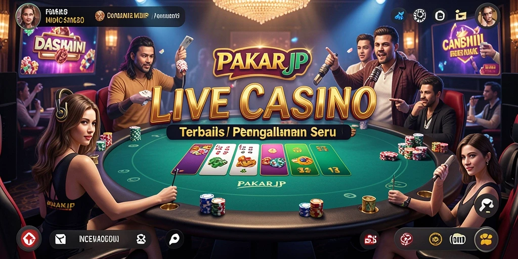 Tampilan menarik dari PAKARJP saat bermain Live Casino.