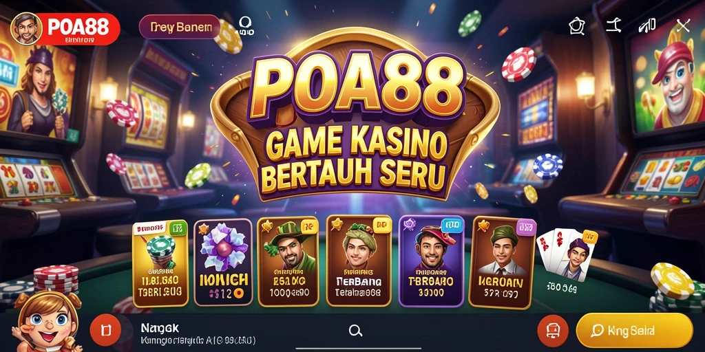 Tampilan seru gameplay Kasino di POA88.