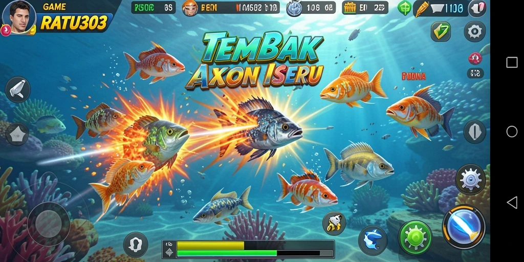Gameplay seru Tembak Ikan di RATU303 dengan grafis menawan.