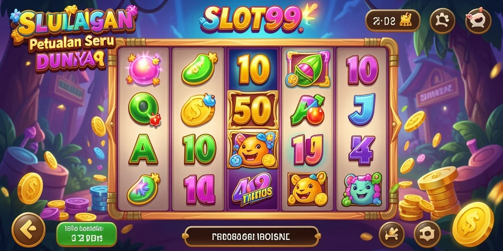 Screenshot menangkap momen seru dalam permainan SLOT99.