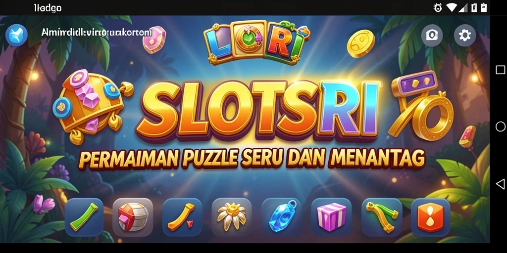 Tampilan gameplay SLOTSRI yang menarik dan penuh warna.