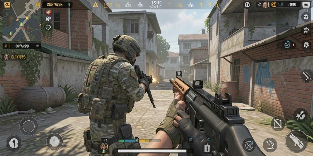 Gameplay seru dalam <strong>SURYA898</strong> dengan aksi tembak-menembak mendebarkan.
