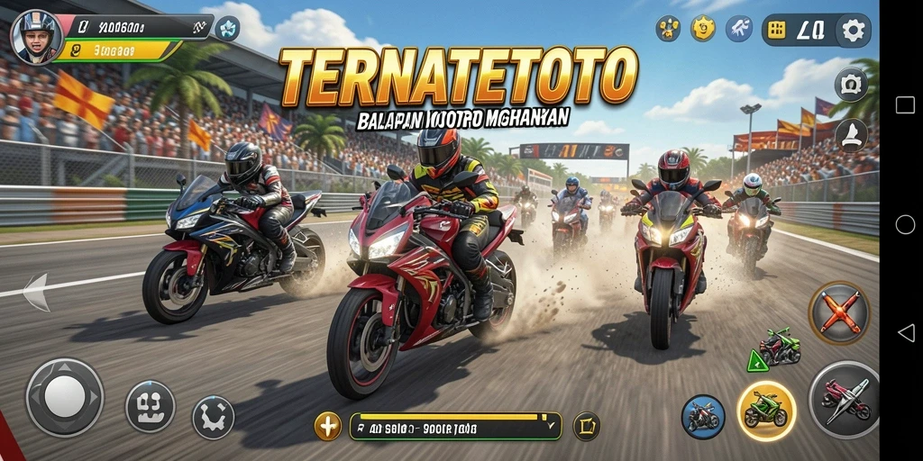 Tampilan menegangkan dari balapan motor di TERNATETOTO.